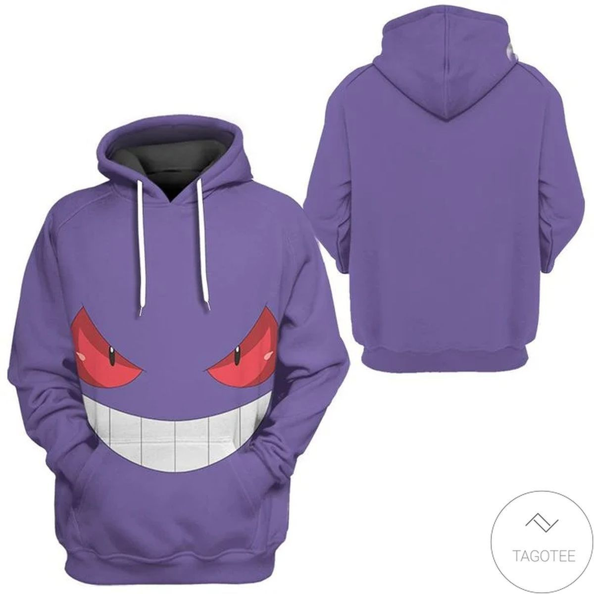 Gengar Pokemon 3D All Over Print Hoodie, Zip-up Hoodie