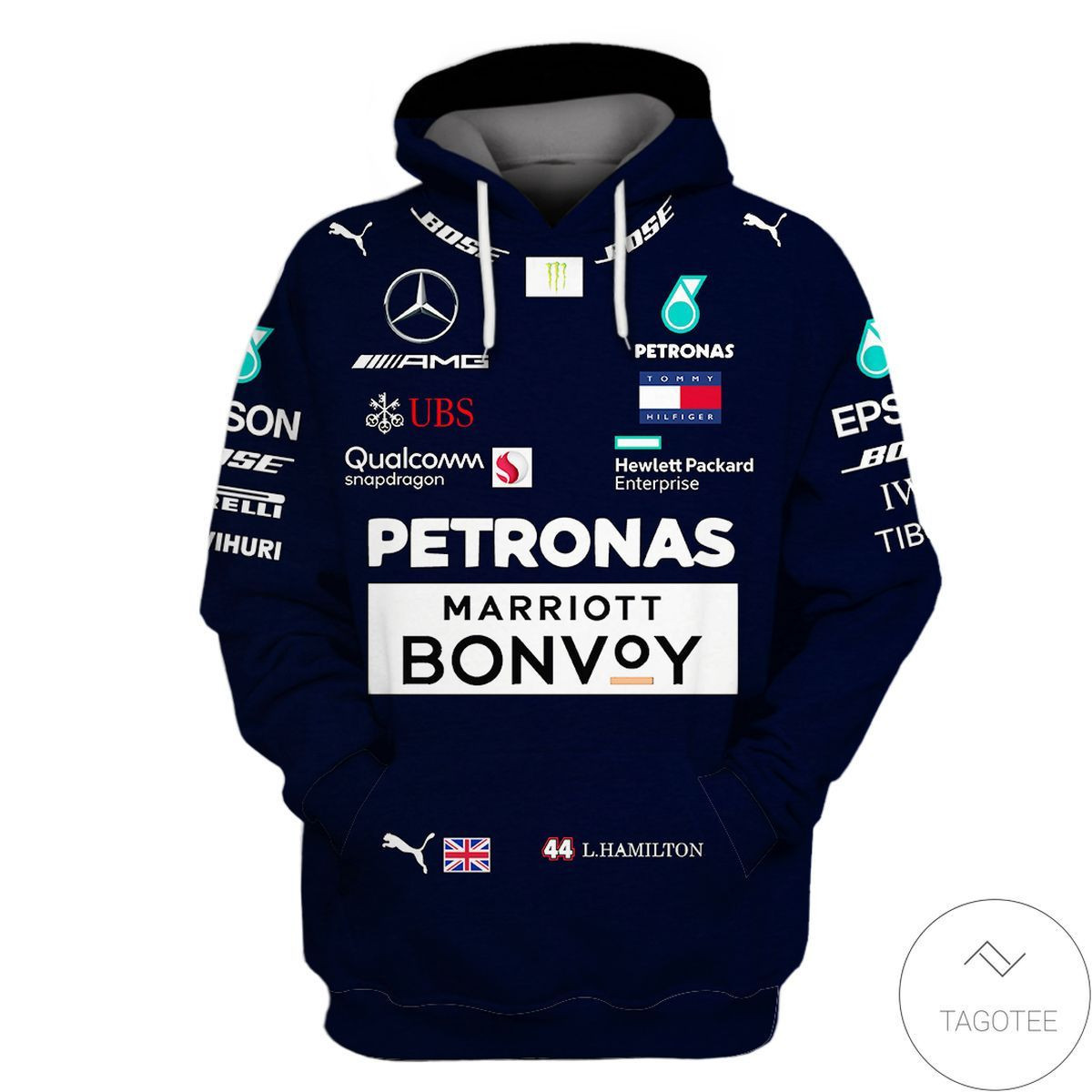 Beautiful 2018 Lewis Hamilton Mercedes F1 3D All Over Print Hoodie, Zip-up Hoodie