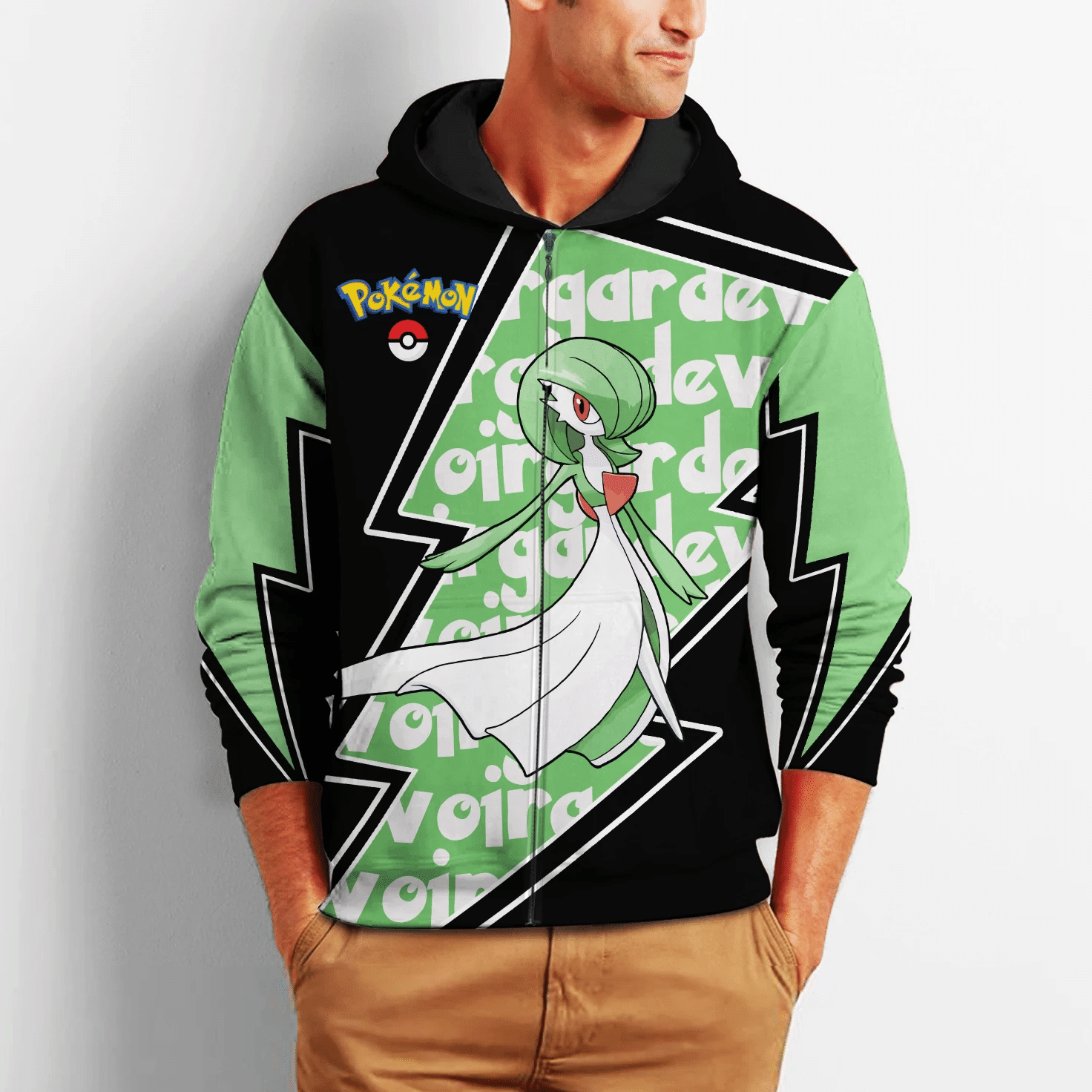 Cartoon Gardevoir Pokemon 3D All Over Print Hoodie