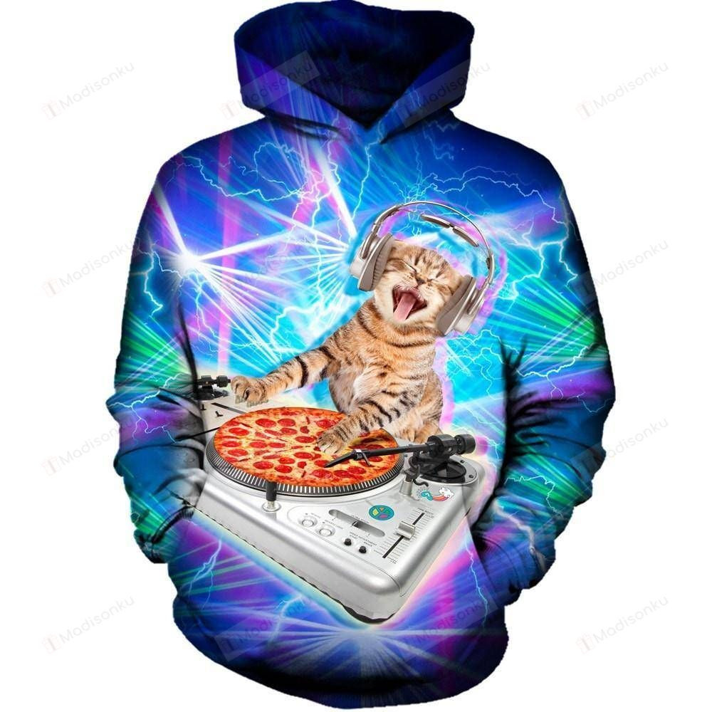 DJ Paws 3D All Over Print Hoodie, Zip-up Hoodie