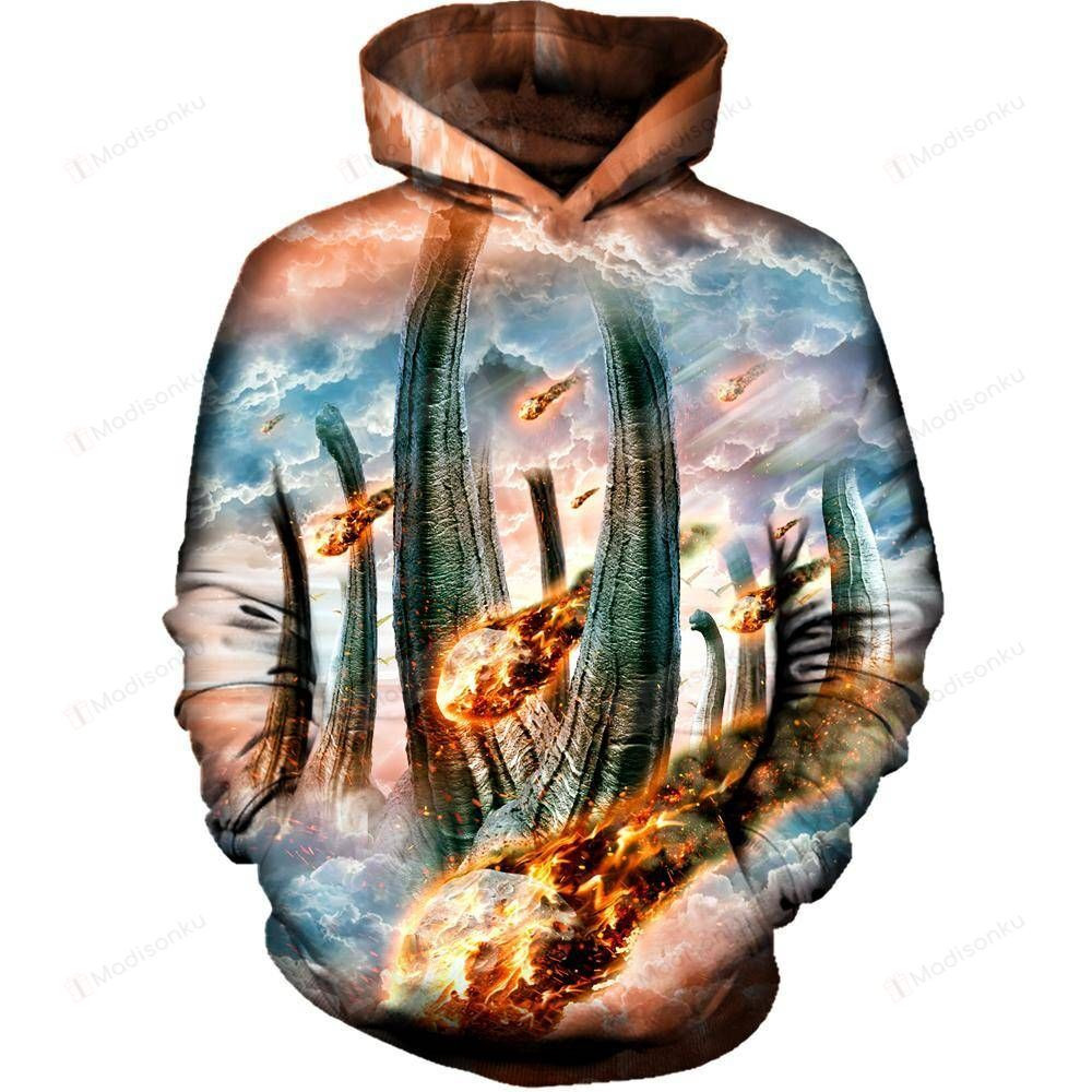 The Extinction 3D All Over Printed Hoodie, Zip- Up Hoodie