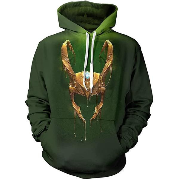 LoKi  3D All Over Print Hoodie, Zip-up Hoodie