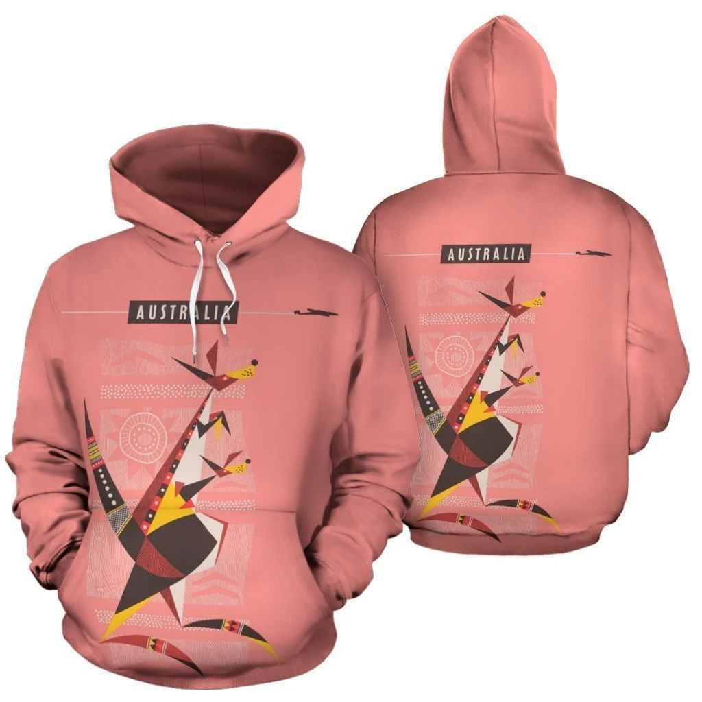 Kangaroo Travel 3D All Over Print | Hoodie | Unisex | Full Size | Adult | Colorful | HT2124