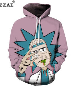 Rick and Morty 3D All Over Print Hoodie, Zip-up Hoodie