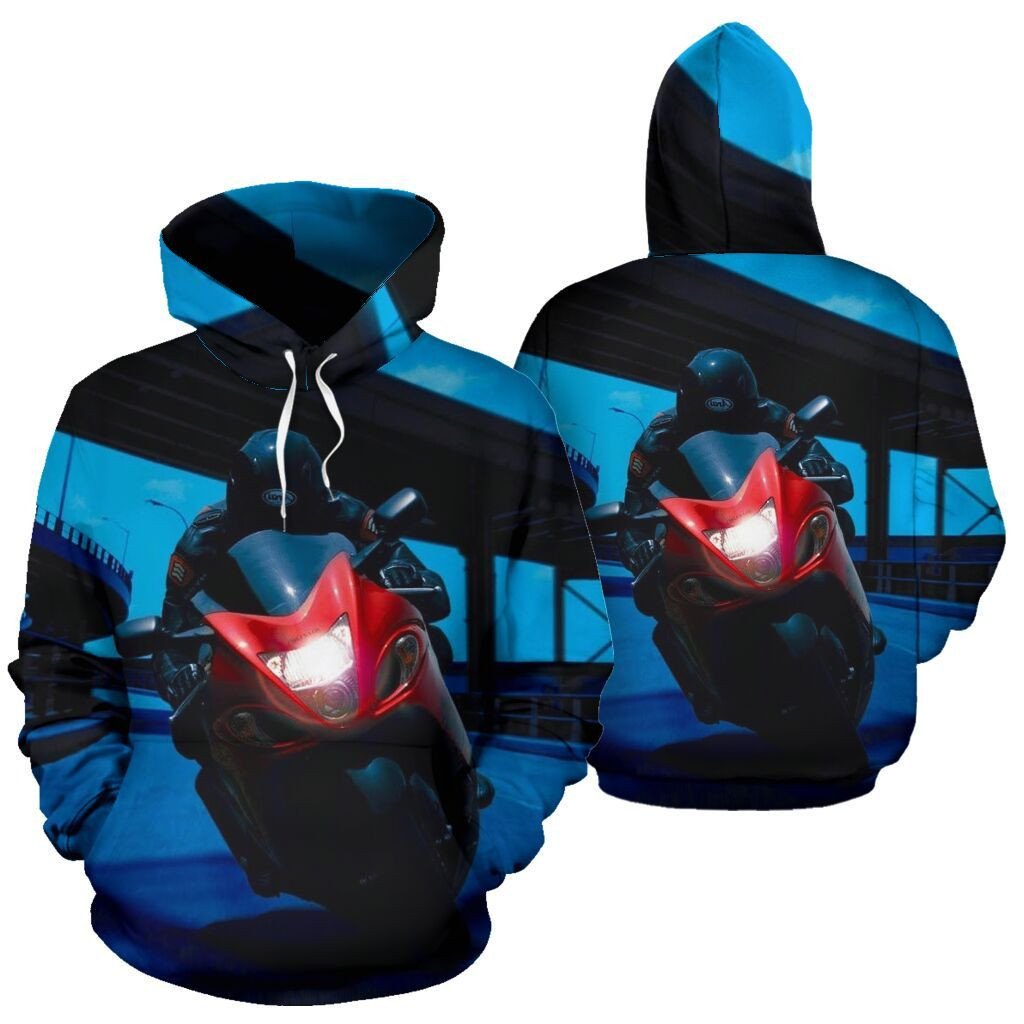 Motorcycle Hoodie 3D All Over Print Hoodie, Zip-Up Hoodie