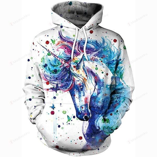 Unicorn  3D All Over Print Hoodie, Zip-up Hoodie