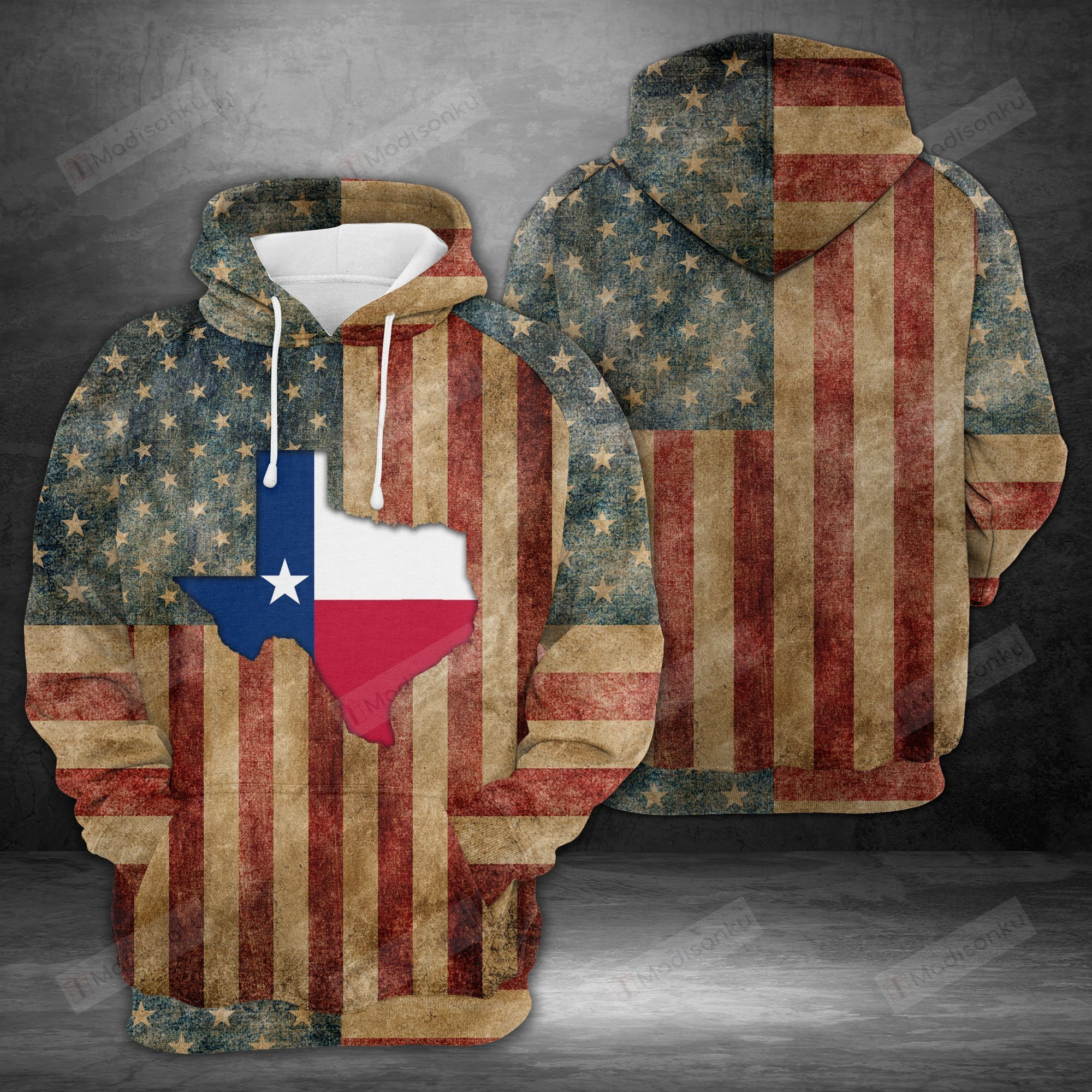 Great Texas Inside American 3d All Over Print Hoodie, Zip-Up Hoodie