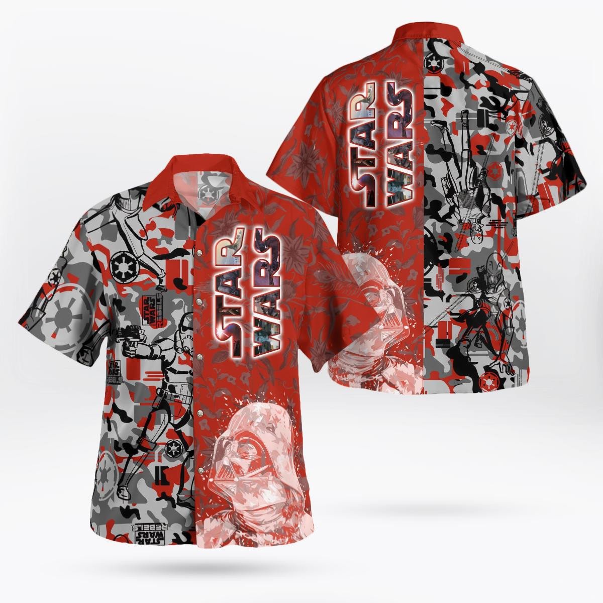 Star Wars Rebels Red Hawaiian Shirt Aloha Shirt For Men Women