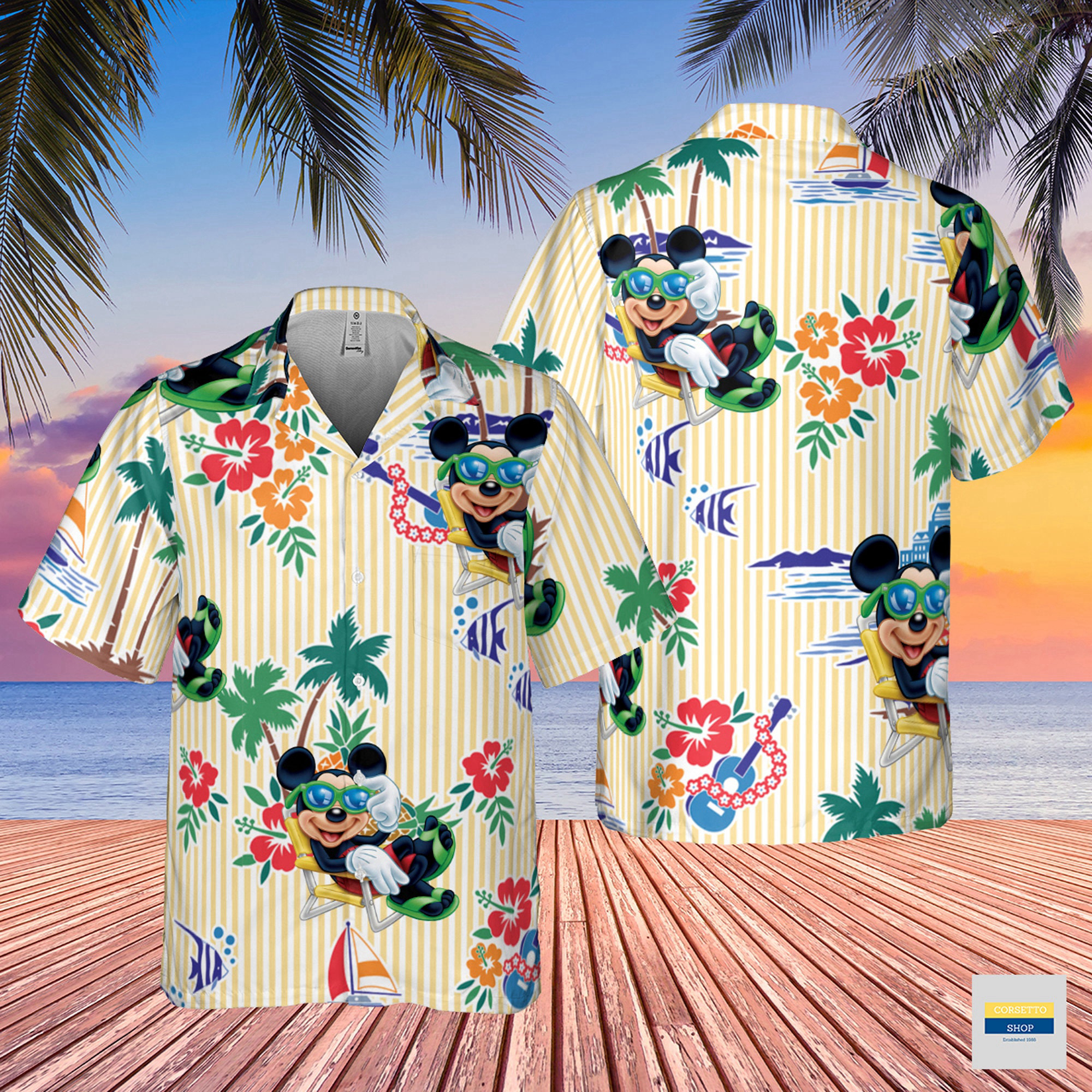 Personalized Funny Hawaiian Mickey Mouse Shirt