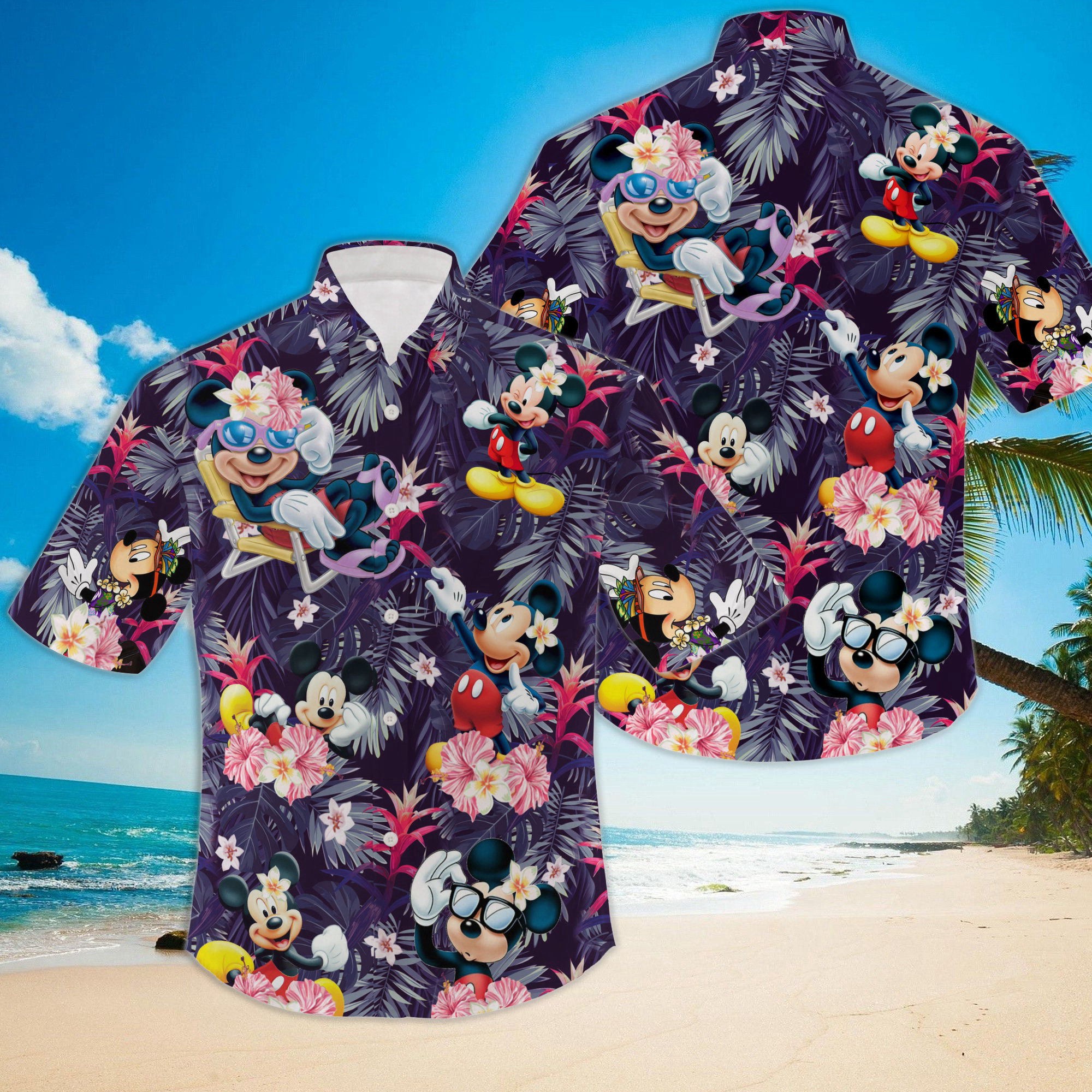 Cool Mickey 3D All Over Print Summer Vacation Hawaiian Shirt Hot Holiday