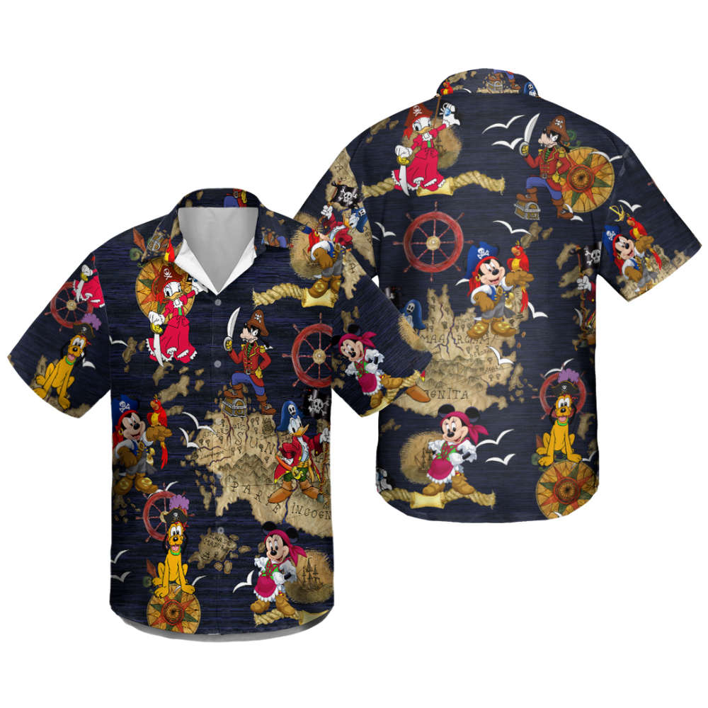 Disney Pirates Of Caribbean Hawaiian Shirt