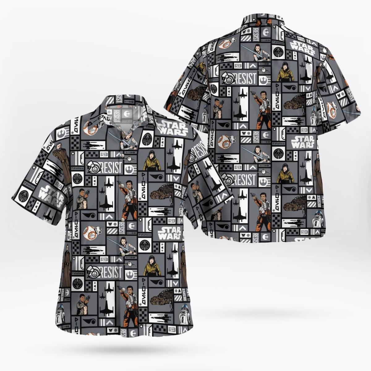 Star Wars Resistance Heroes In Iron Hawaii Shirt Aloha Shirt For Men Women