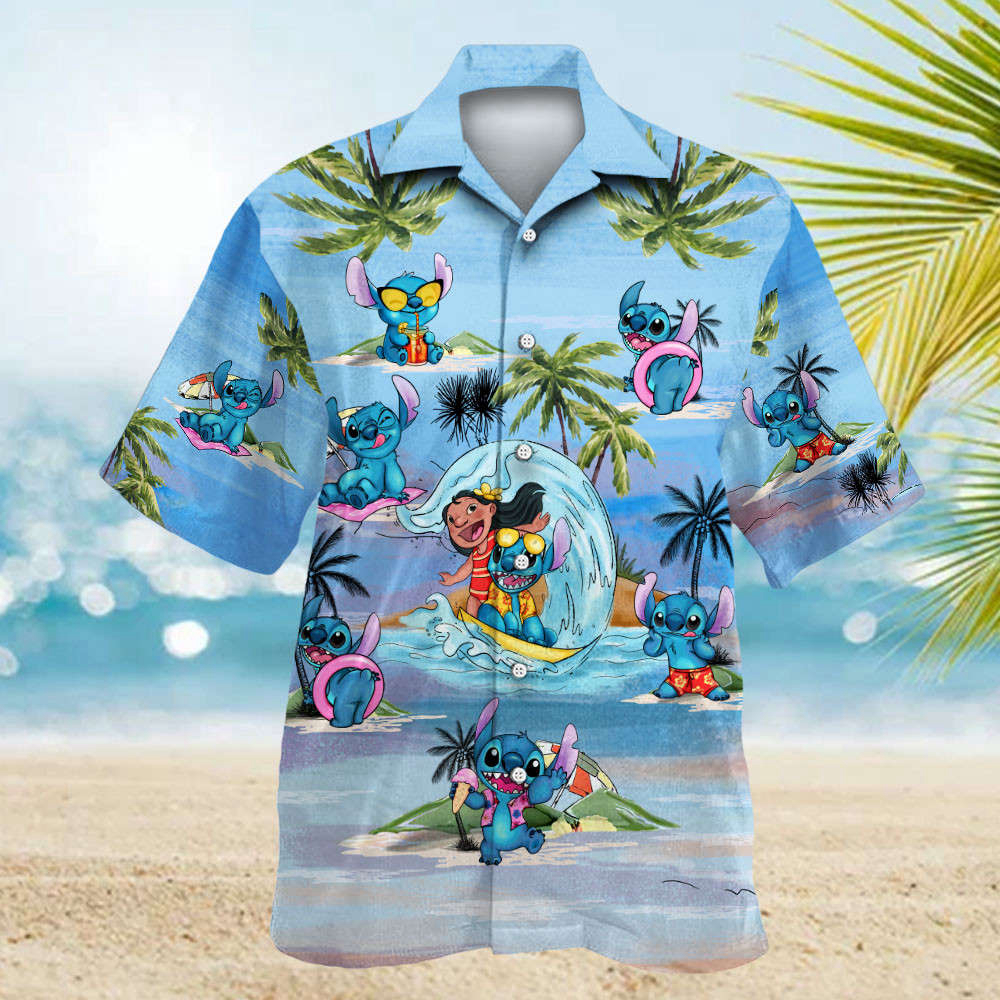 Stitch 11 Hawaiian Shirt Summer Aloha Shirt For Men Women