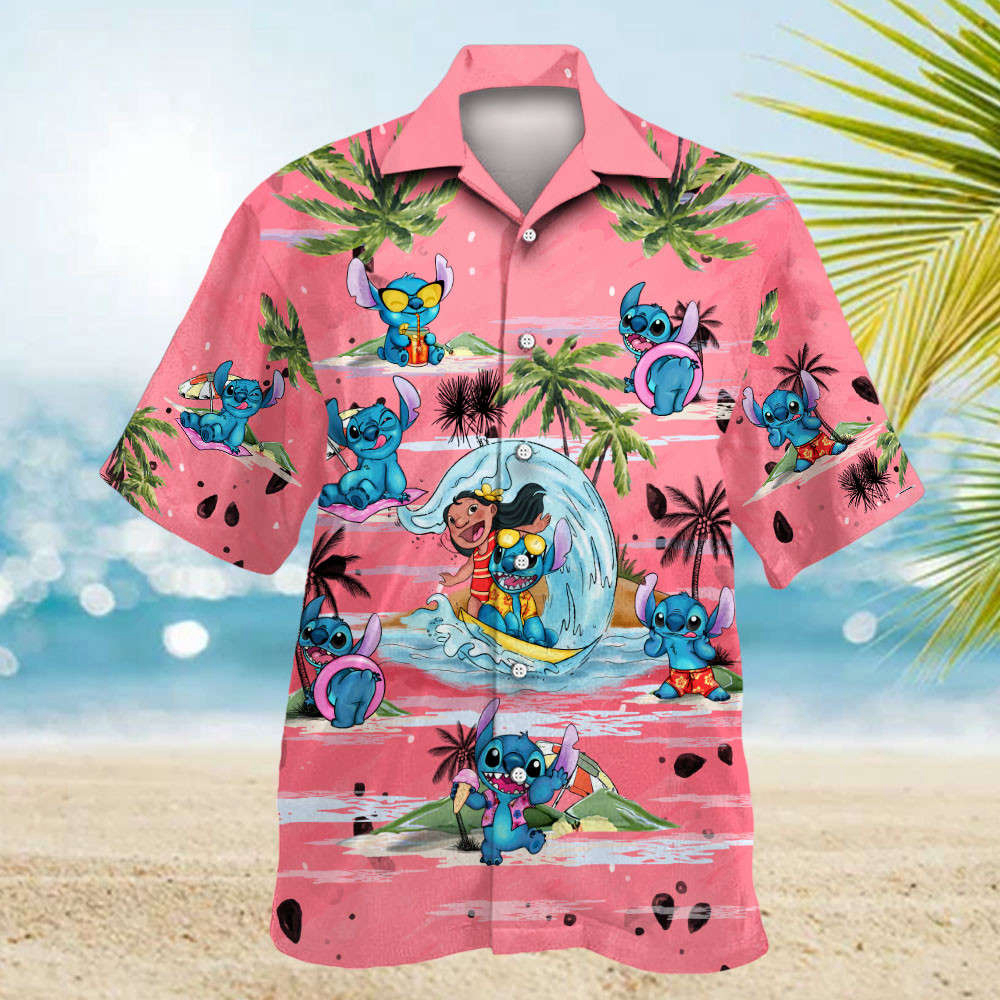 Stitch 08 Hawaiian Shirt Summer Aloha Shirt For Men Women