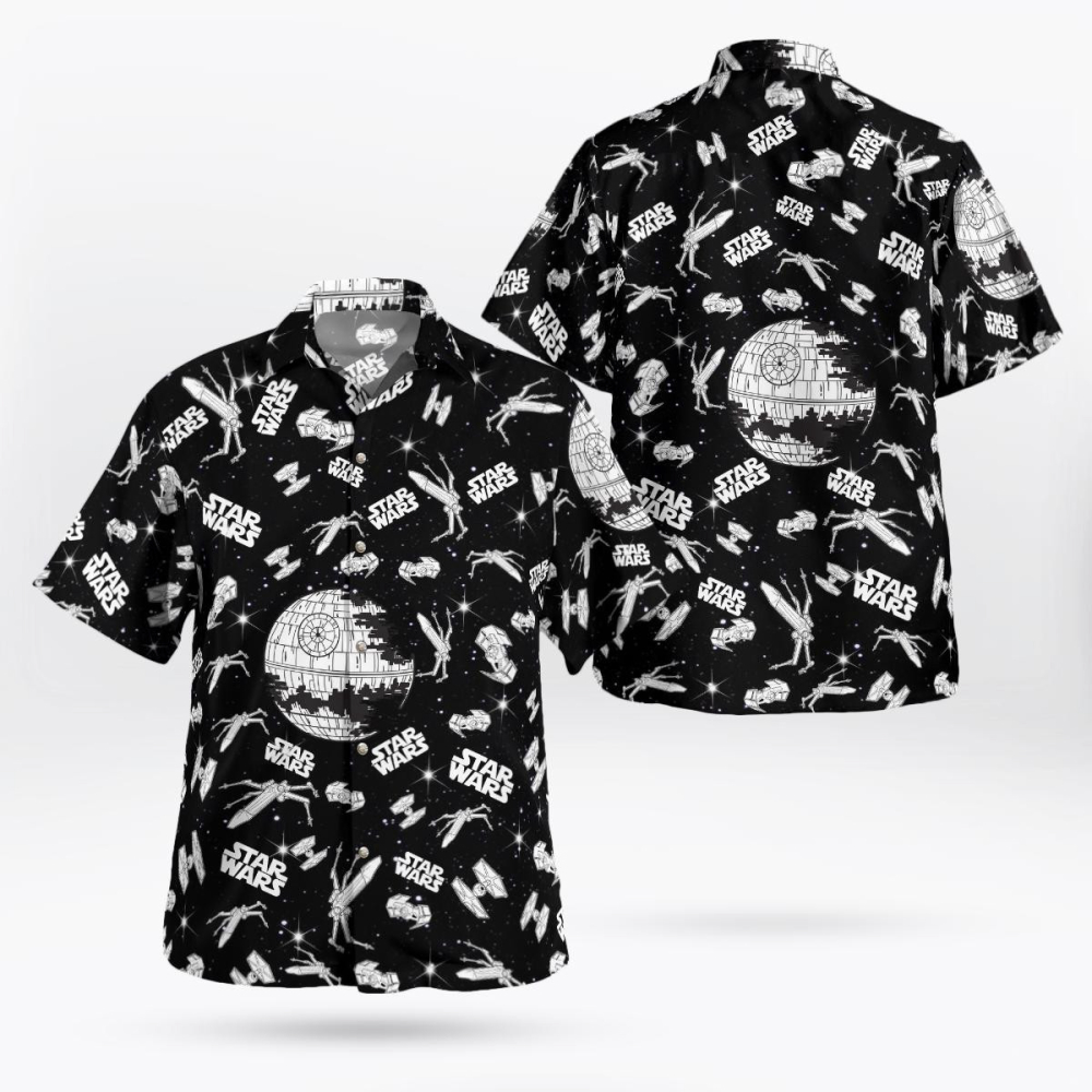 Star Wars Black Hawaiian Shirt Summer Aloha Shirt For Men Women