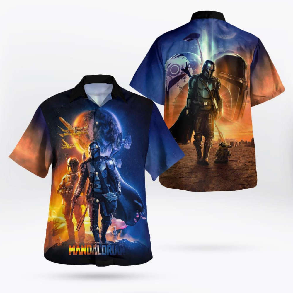 Star Wars Mandalorian Hawaii Shirt Summer Aloha Shirt For Men Women