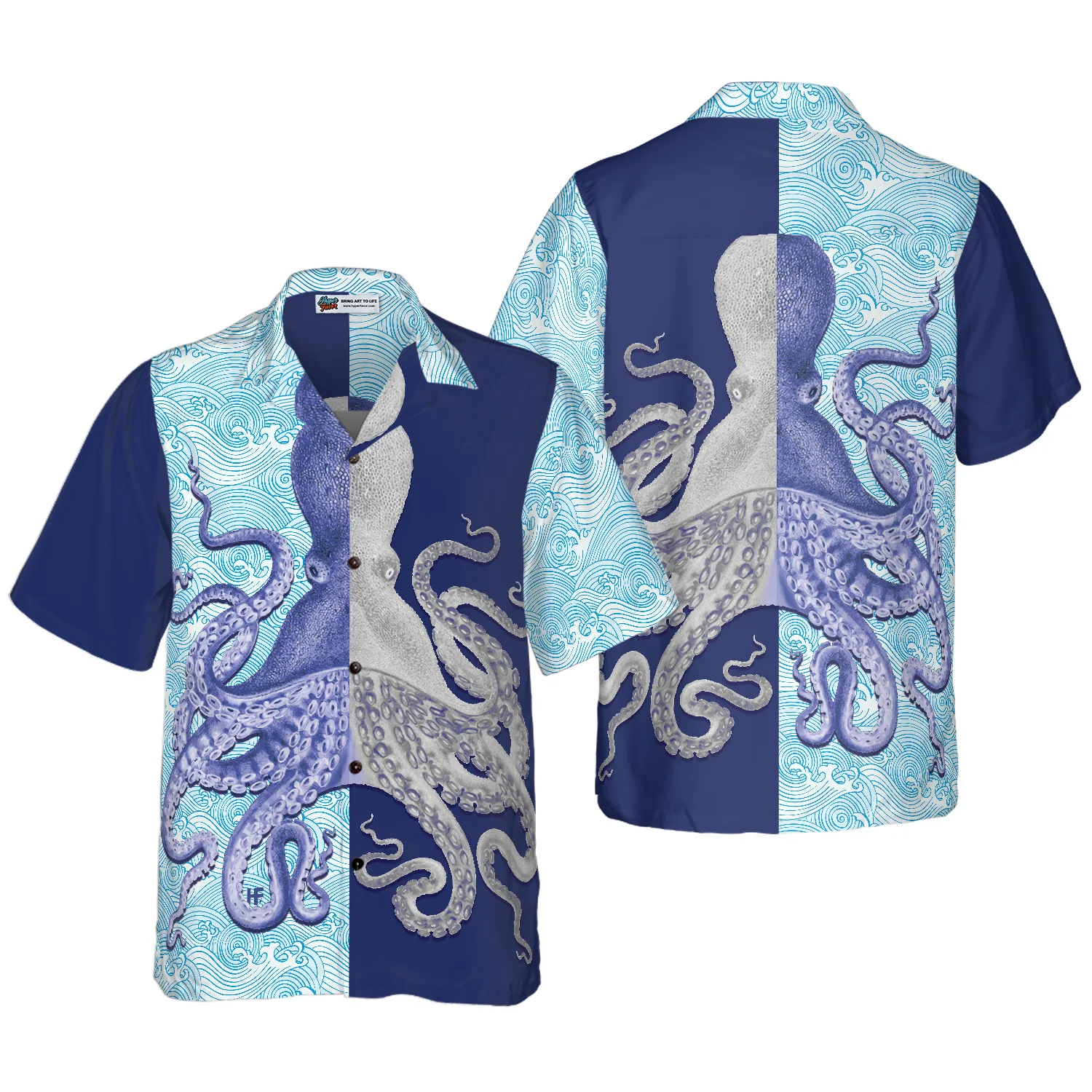 Octopus Hawaiian Shirt Aloha Shirt For Men and Women