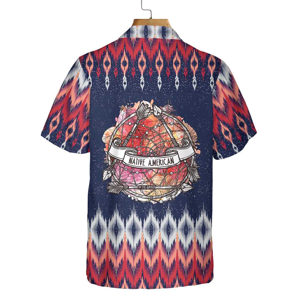 Dreamcatcher And Arrow Tribal Legend In Boho Style Hawaiian Shirt Unique Native American Shirt Aloha Shirt For Men and Women