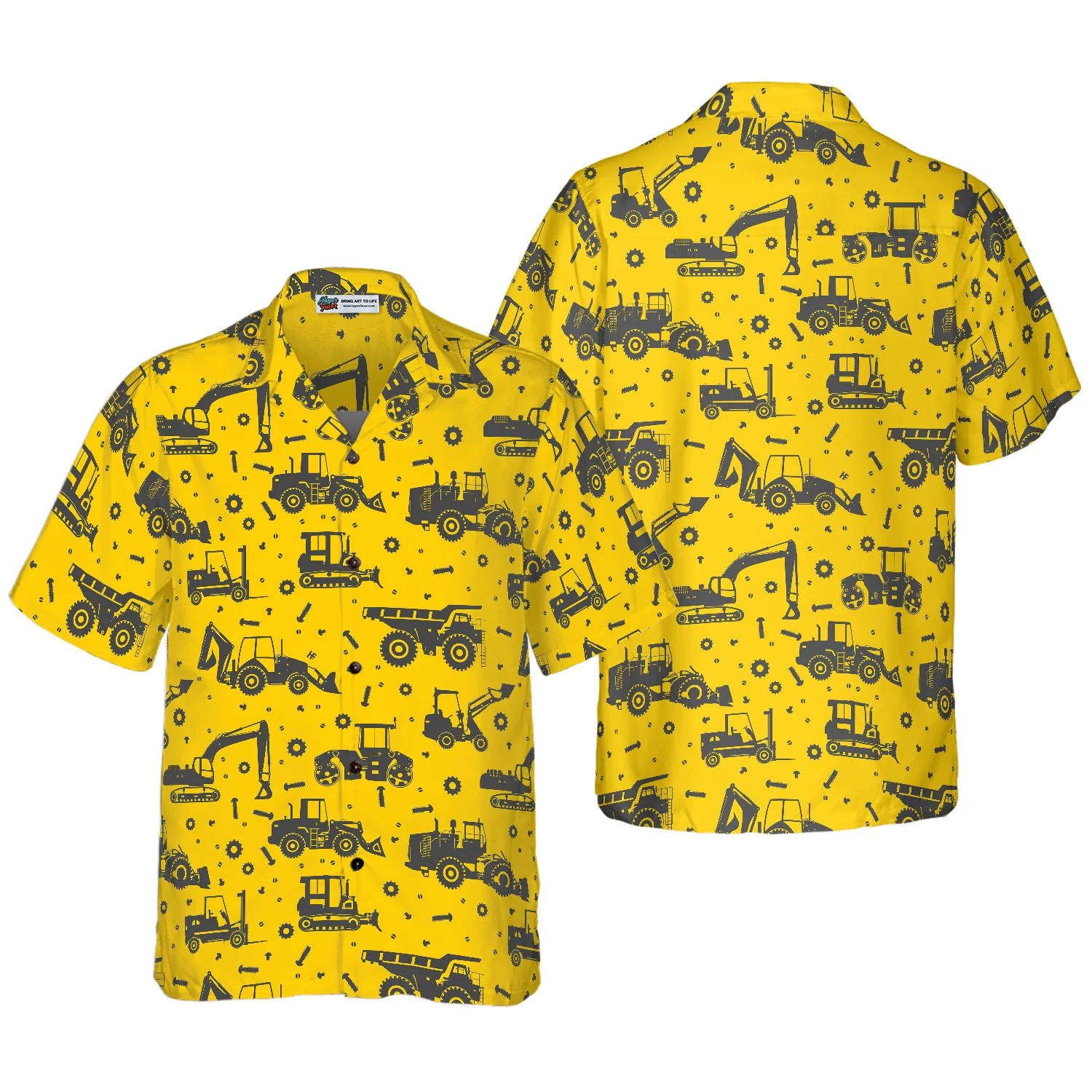 Heavy Tractor Hawaiian Shirt Aloha Shirt For Men and Women