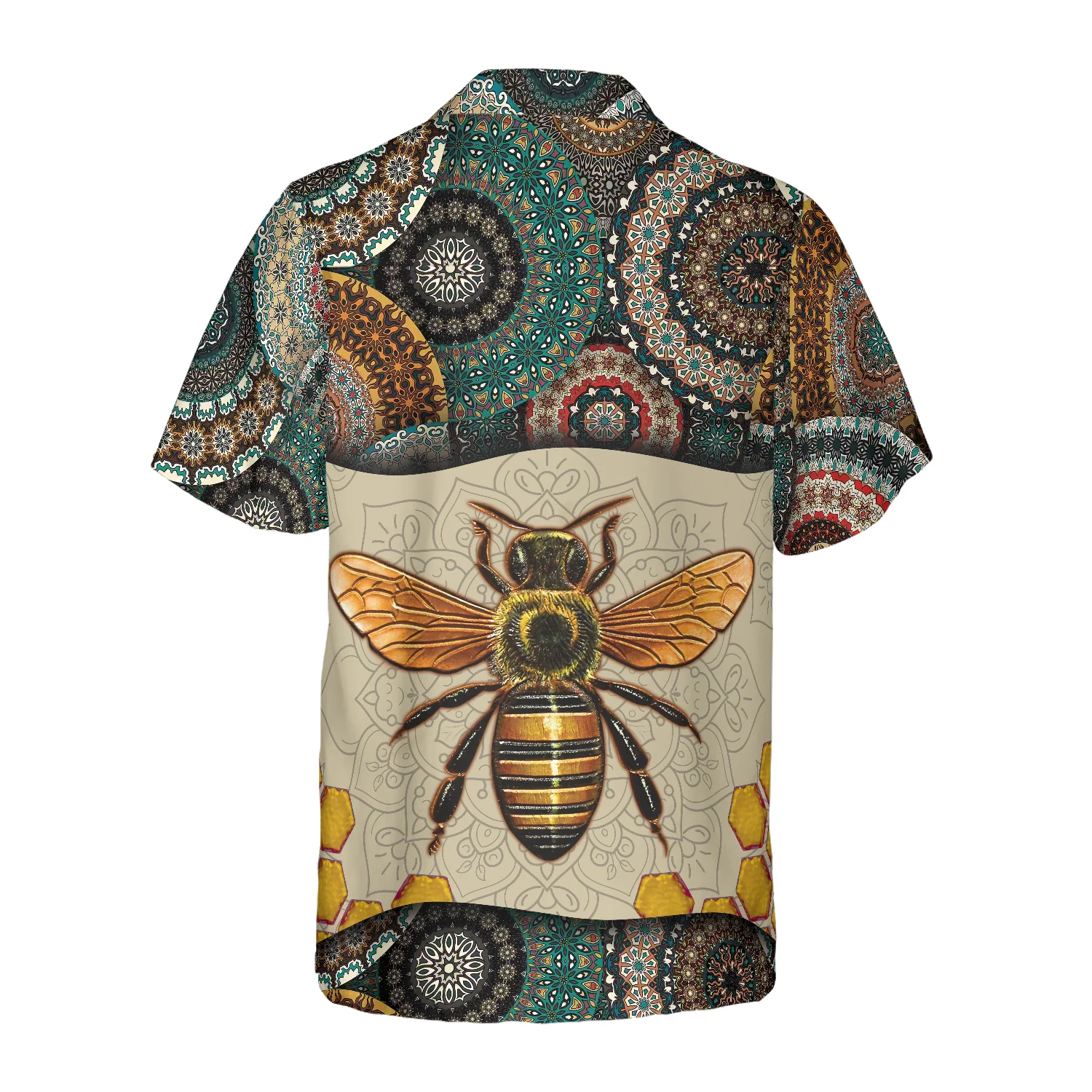 Boho Mandala Bee Hawaiian Shirt Aloha Shirt For Men and Women