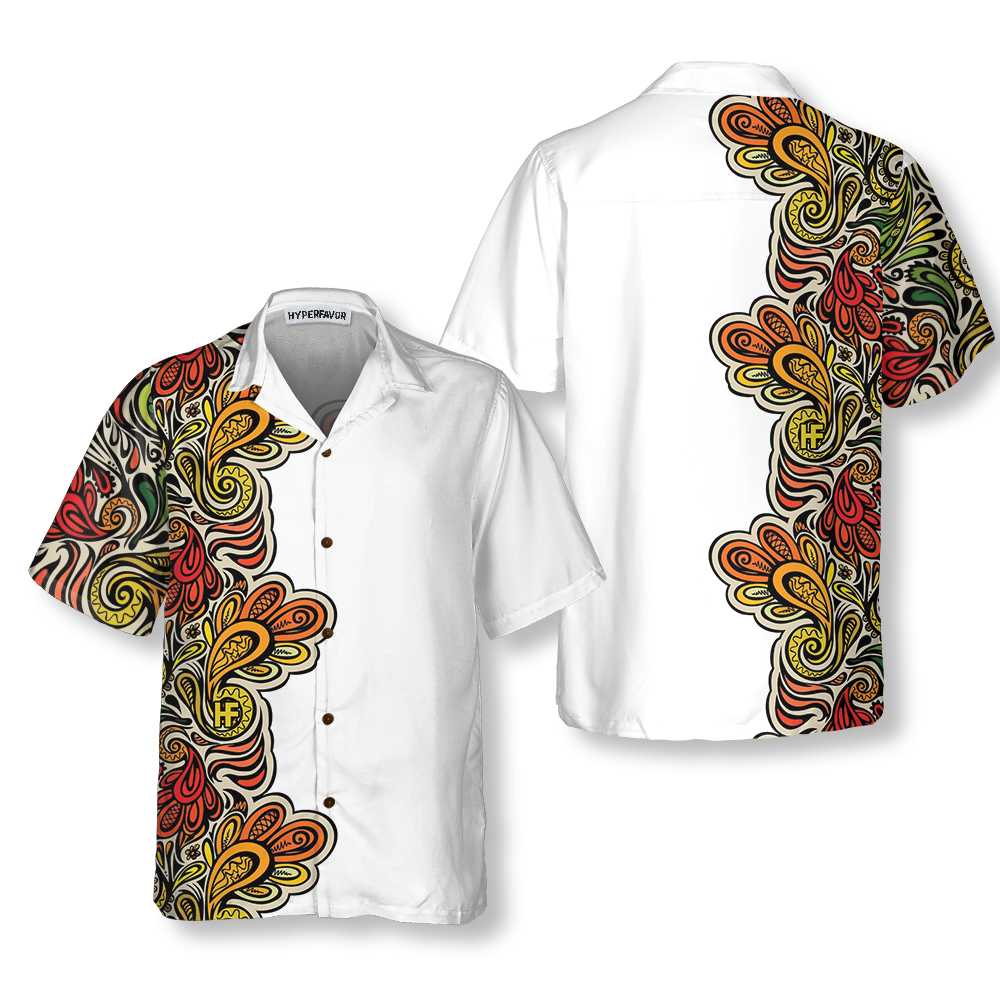 Modern Paisley Seamless Pattern Hawaiian Shirt Paisley Shirt Paisley Print Shirt Aloha Shirt For Men and Women