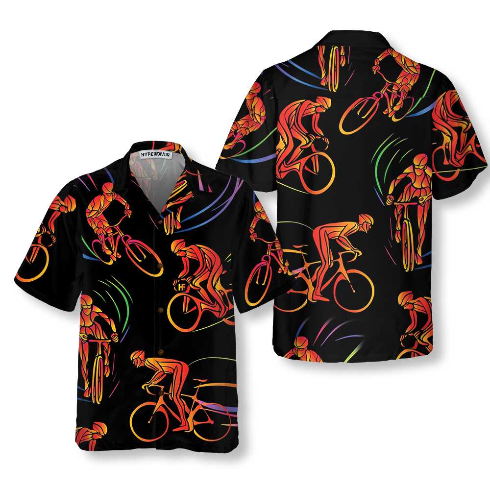 Cyclist Bike Race Hawaiian Shirt Cycling Shirt Best Gift For Cylist Aloha Shirt For Men and Women