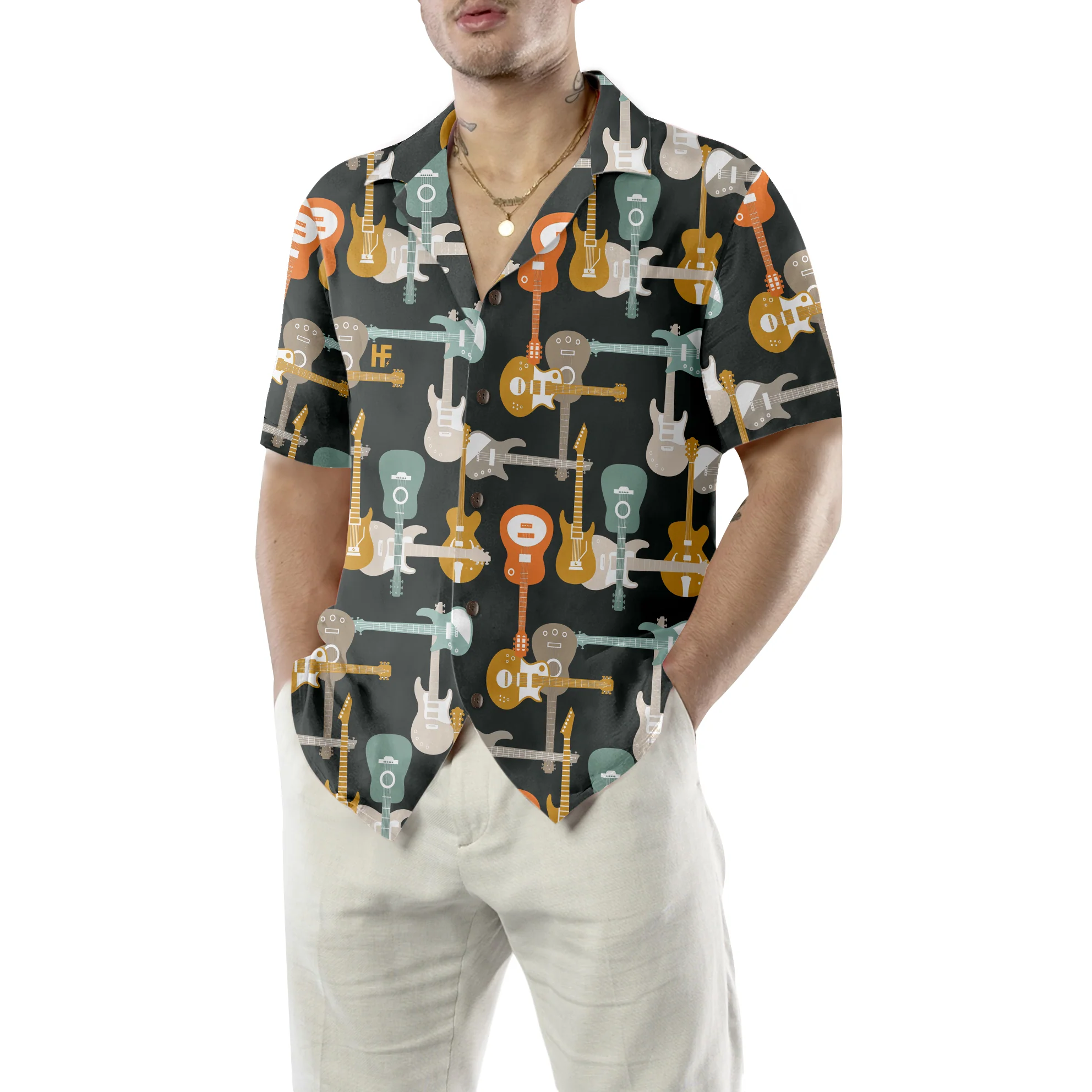 Electric Guitars Hawaiian Shirt Aloha Shirt For Men and Women