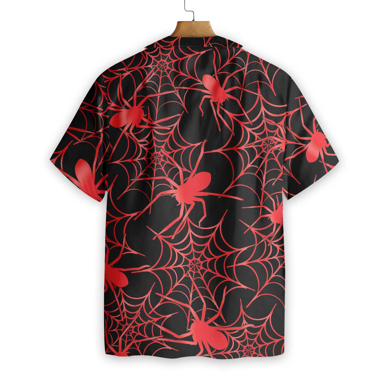 Creepy Spider Halloween Hawaiian Shirt Aloha Shirt For Men and Women