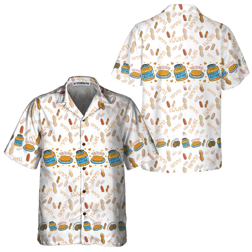 Yammy Peanut Butter V2 Hawaiian Shirt Funny Peanut Butter Shirt Gift For Peanut Butter Lovers Aloha Shirt For Men and Women