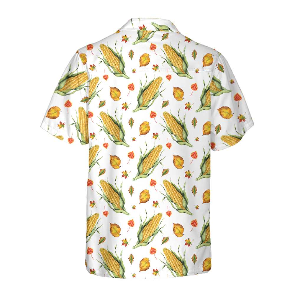 Corns And Leaves Hawaiian Shirt Corn On The Cob Shirt Best Corn Shirt Gift Idea Aloha Shirt For Men and Women