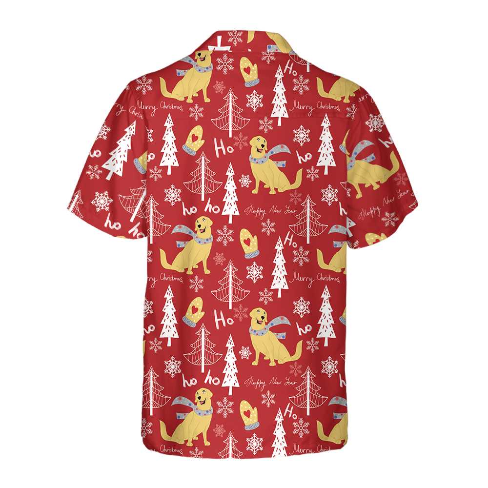 Red Christmas Golden Retriever Hawaiian Shirt Golden Retriever Christmas Hawaiian Shirt Best Christmas Gift For Golden Retriever Lover Aloha Shirt For Men and Women