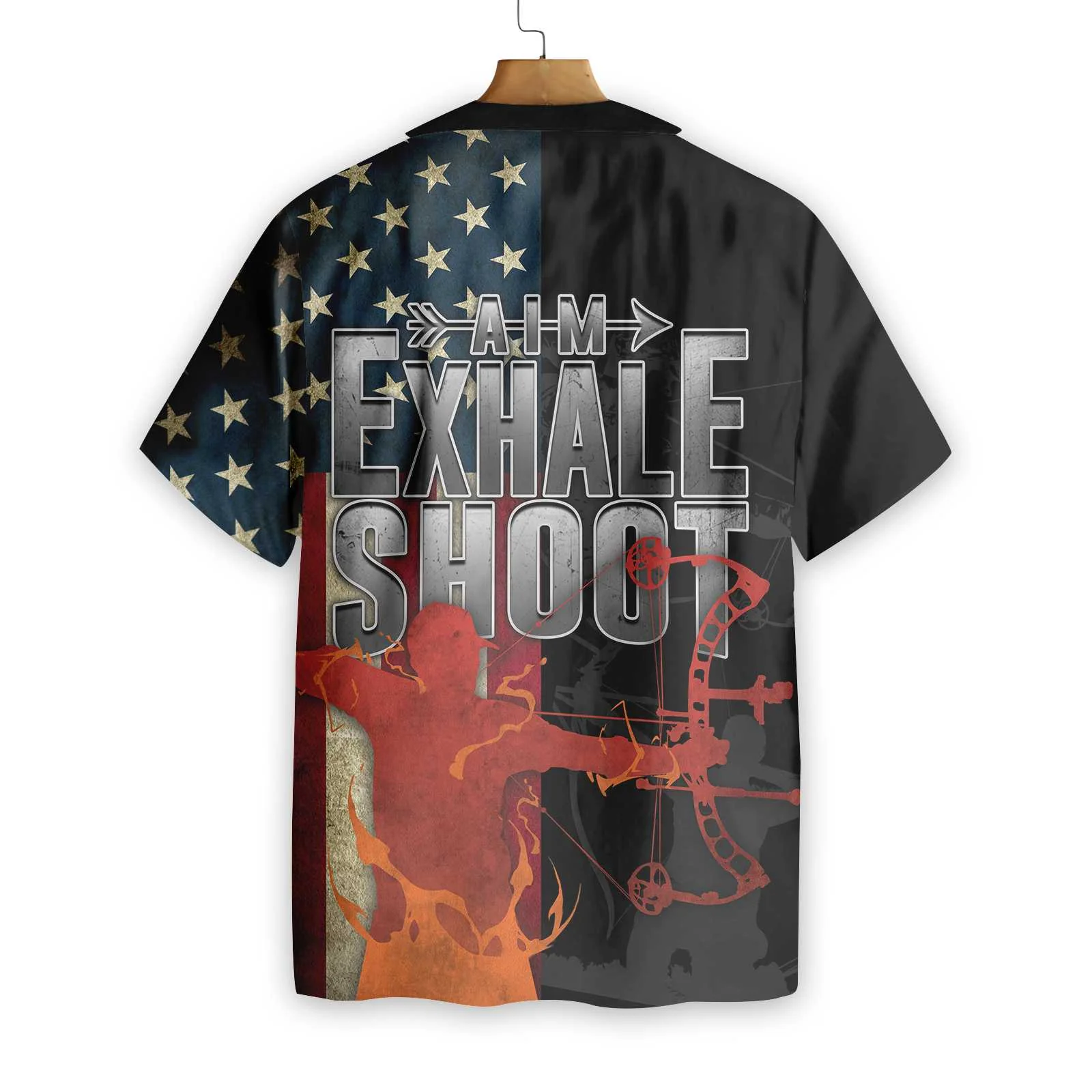 Aim Exhale Shoot Archery Hawaiian Shirt Aloha Shirt For Men and Women