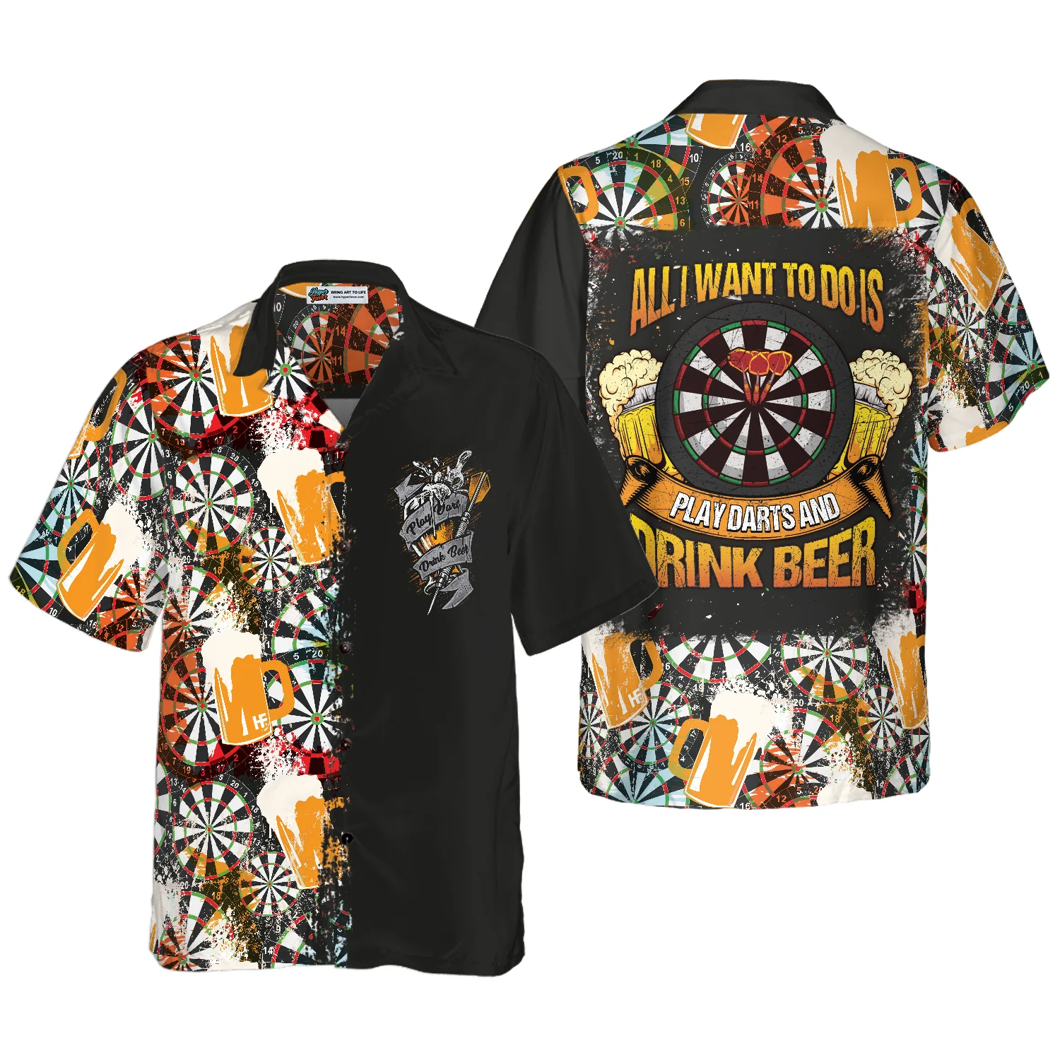 Play Darts And Drink Beer V1 Hawaiian Shirt Aloha Shirt For Men and Women