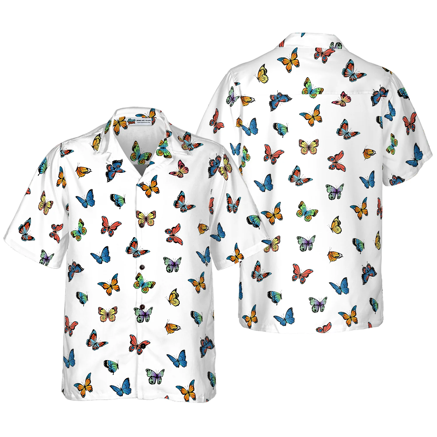 Beautiful Butterflies Hawaiian Shirt Aloha Shirt For Men and Women