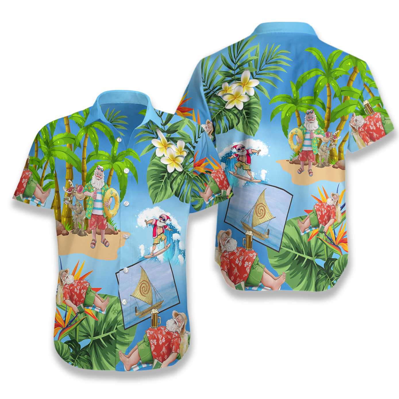 Merry Christmas Santa Claus 18 Hawaiian Shirt Aloha Shirt For Men and Women