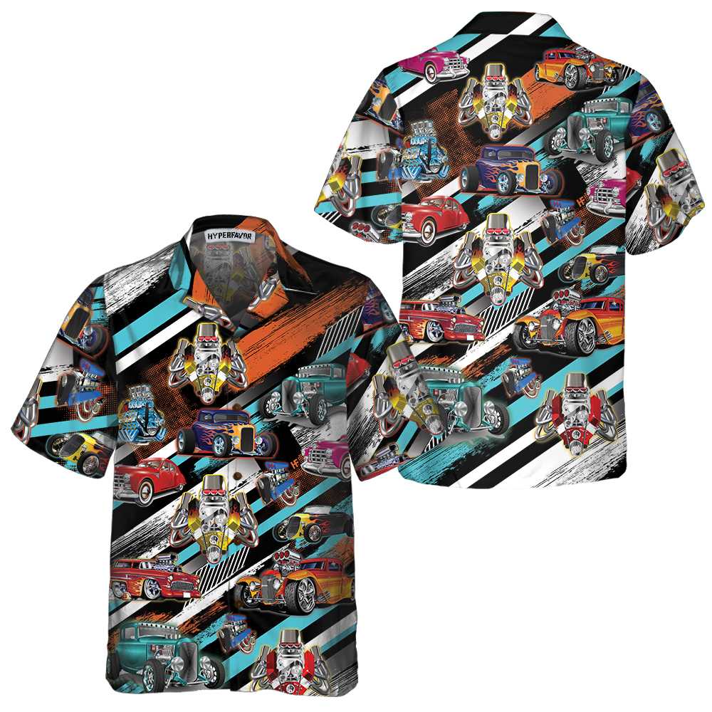 Hot Rod Show Hawaiian Shirt Cool Hot Rod Shirt Aloha Shirt For Men and Women