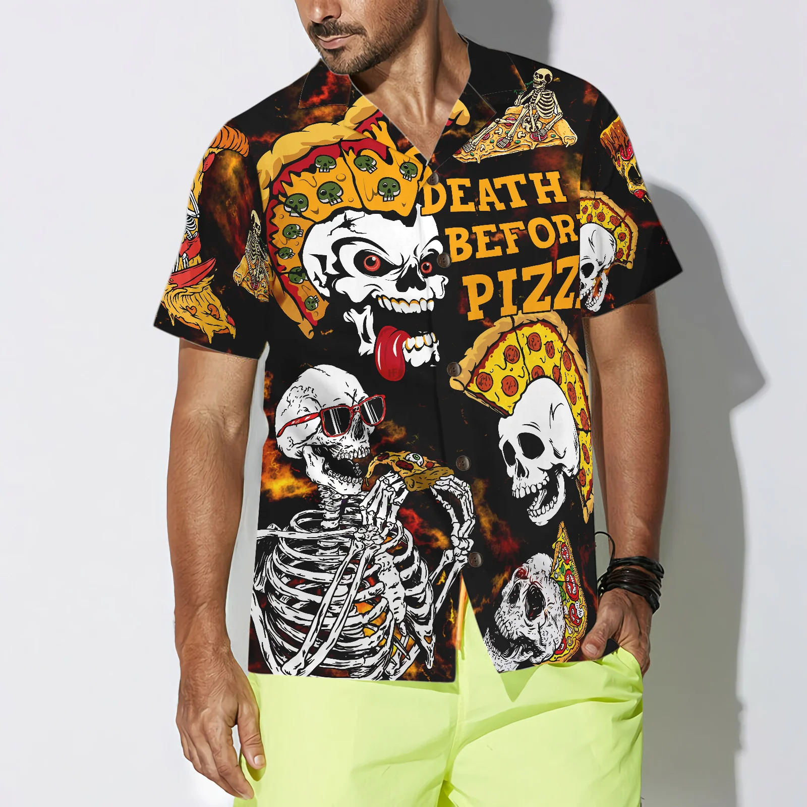 Pizza Rock Shirt Hawaiian Shirt Aloha Shirt For Men and Women