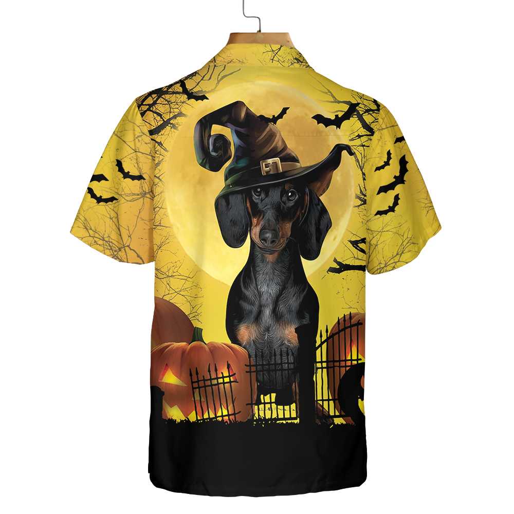 Dachshund Is Never Too Old For Halloween Hawaiian Shirt Spooky Halloween Shirt Aloha Shirt For Men and Women