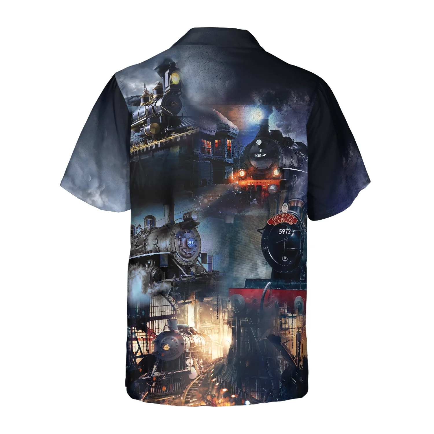 Train Locomotive Hawaiian Shirt Aloha Shirt For Men and Women