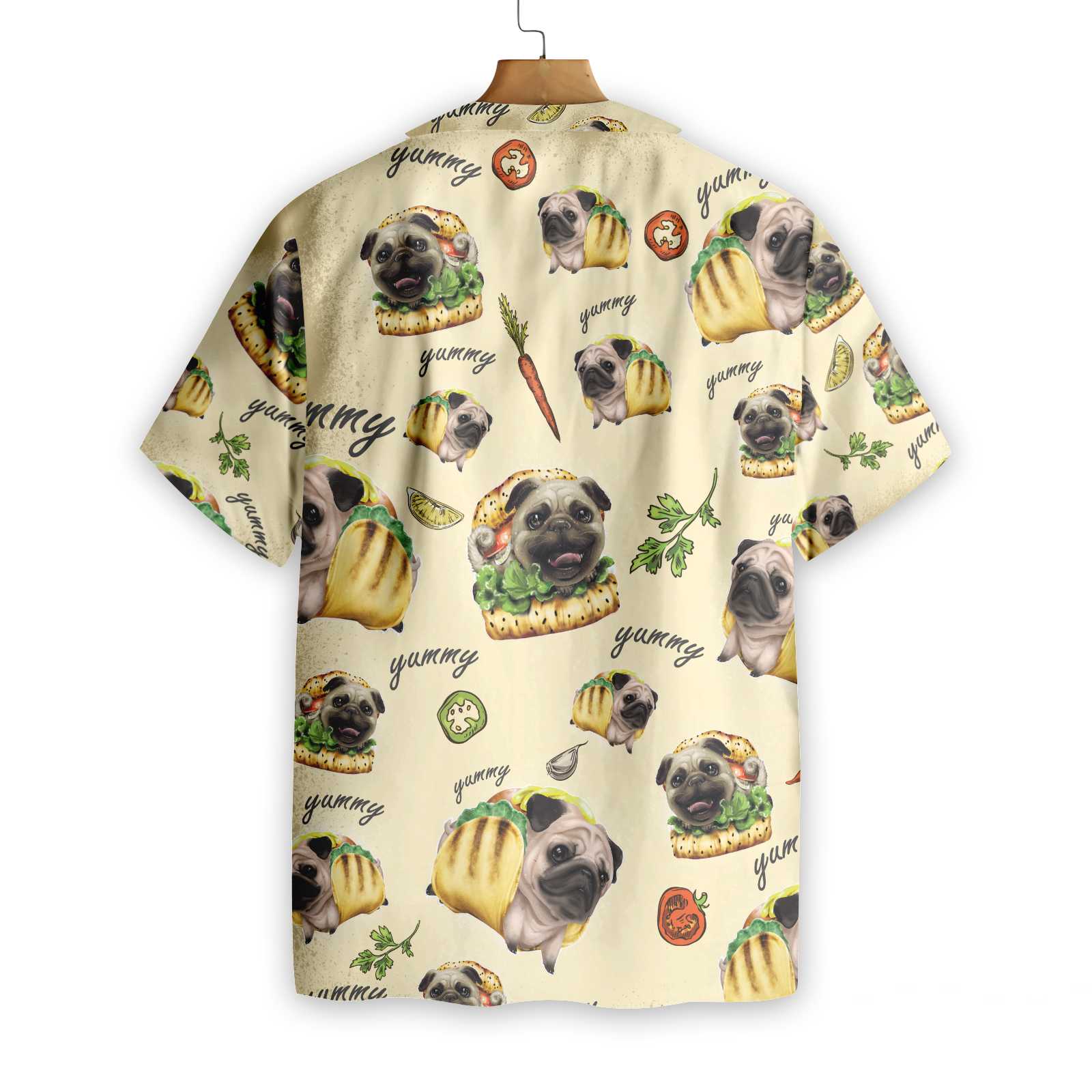 Adorable Taco Pugs Shirt Hawaiian Shirt Aloha Shirt For Men and Women