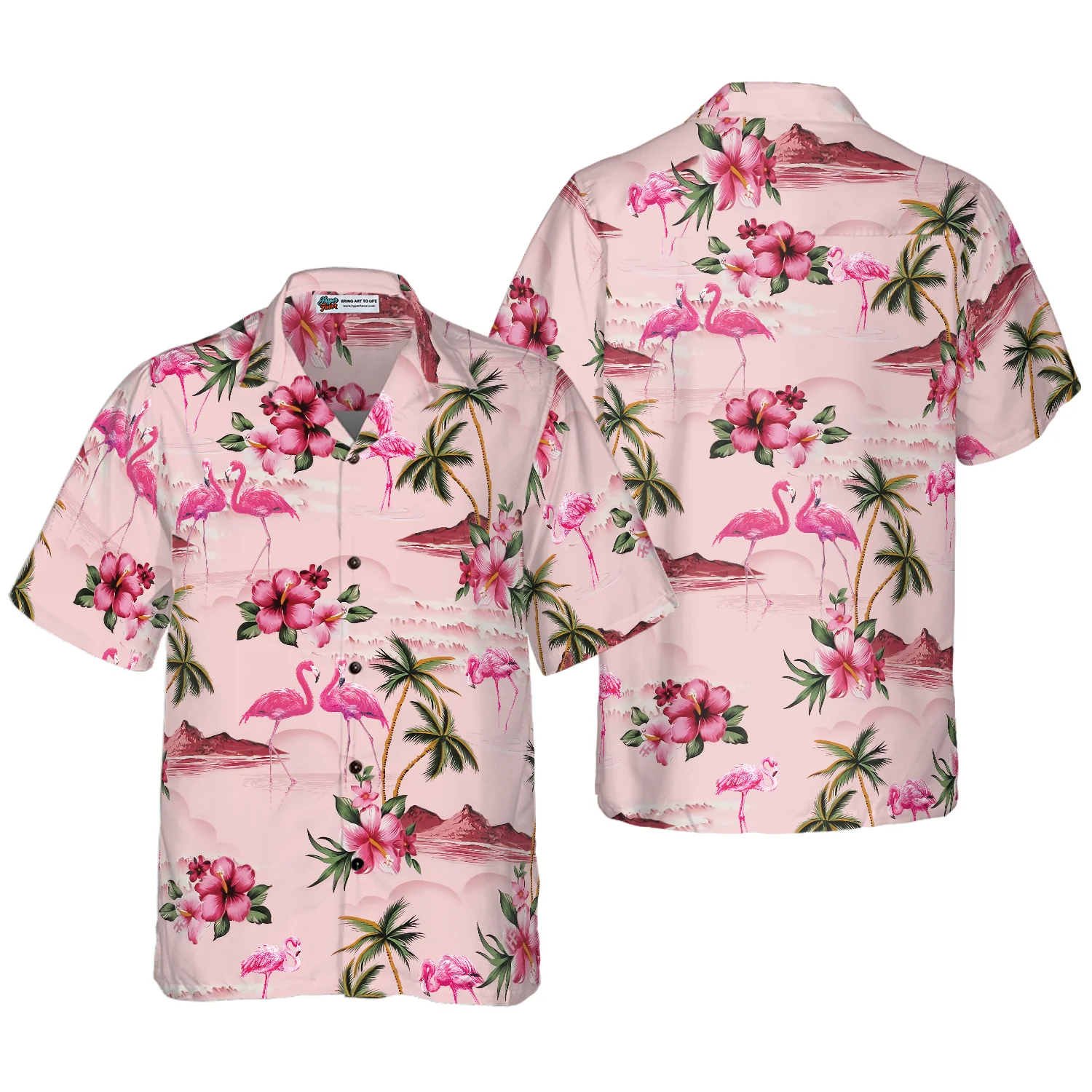 Flamingo 27 Hawaiian Shirt Aloha Shirt For Men and Women