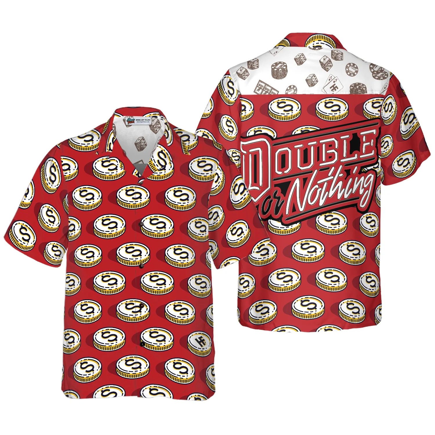 Double Or Nothing Casino Hawaiian Shirt Aloha Shirt For Men and Women