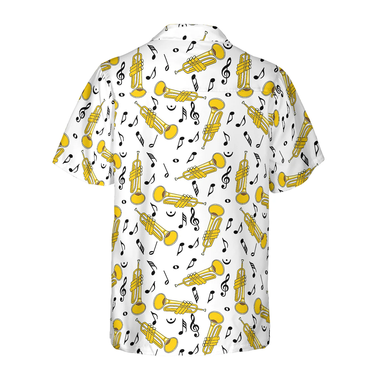 Trumpet Seamless Pattern Shirt Hawaiian Shirt Aloha Shirt For Men and Women