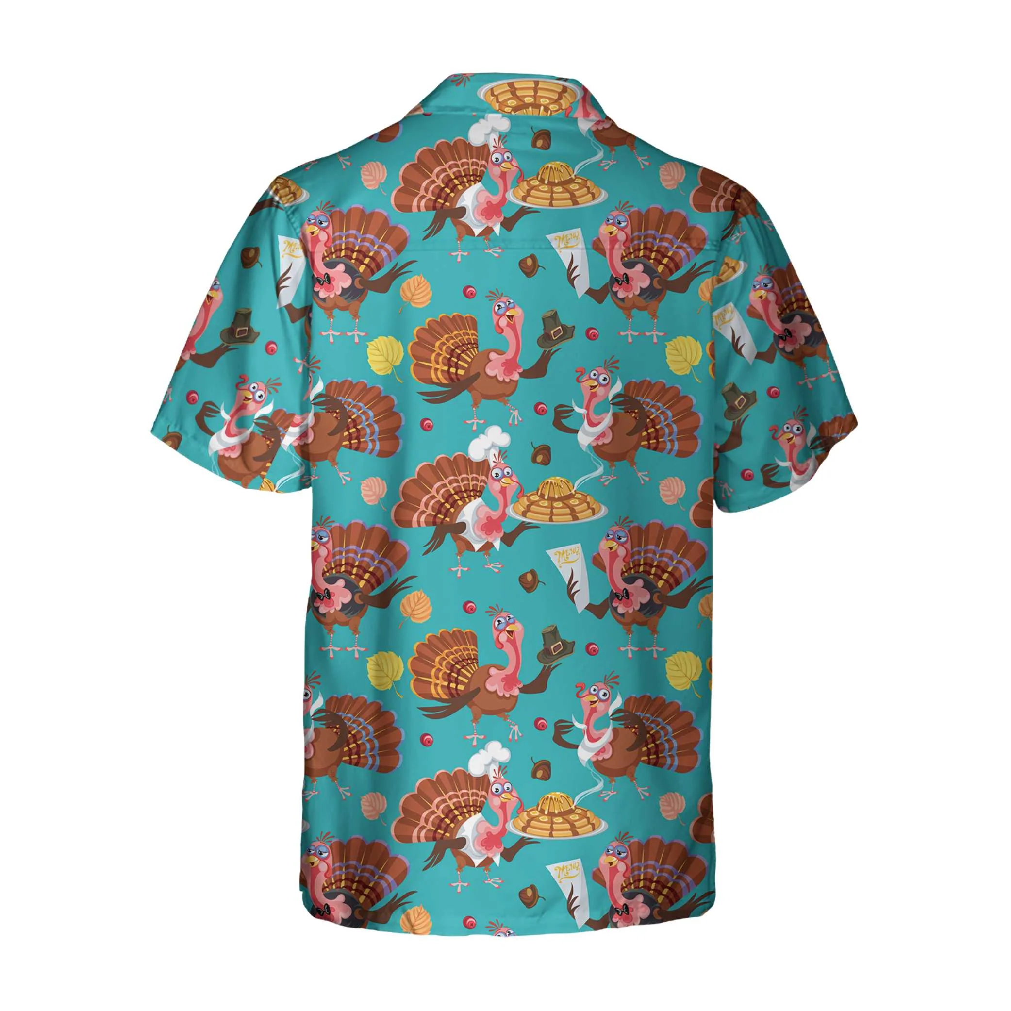 Happy Thanksgiving Turkeys Chef Thanksgiving Hawaiian Shirt Funny Turkey Shirt For Thanksgiving Day Aloha Shirt For Men and Women