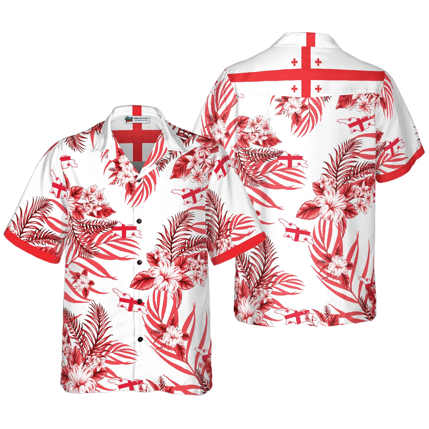 Georgia Proud Hawaiian Shirt Aloha Shirt For Men and Women