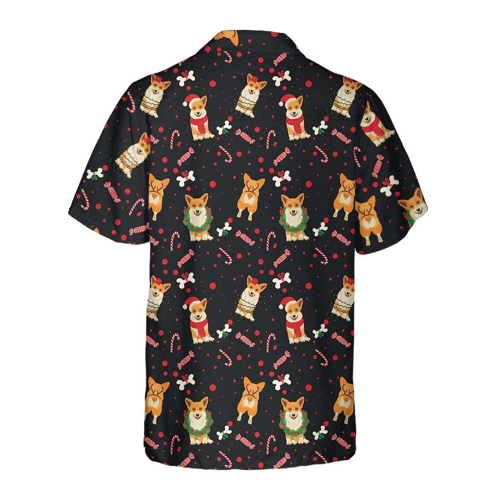 Christmas Corgis Dog Hawaiian Shirt Funny Dog Christmas Shirt Best Gift For Christmas Aloha Shirt For Men and Women