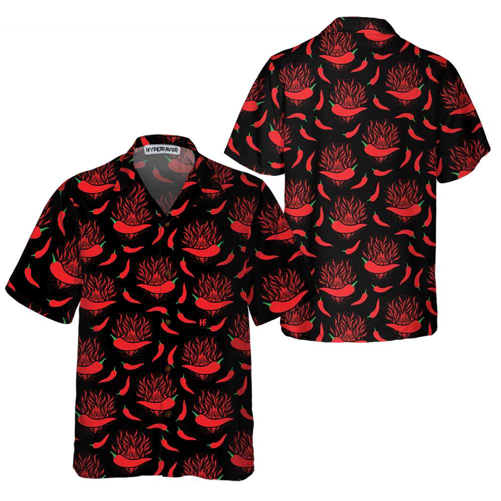 Red Hot Chilli Pepper Hawaiian Shirt Funny Red Pepper Shirt Red Hot Chilli Shirt Aloha Shirt For Men and Women