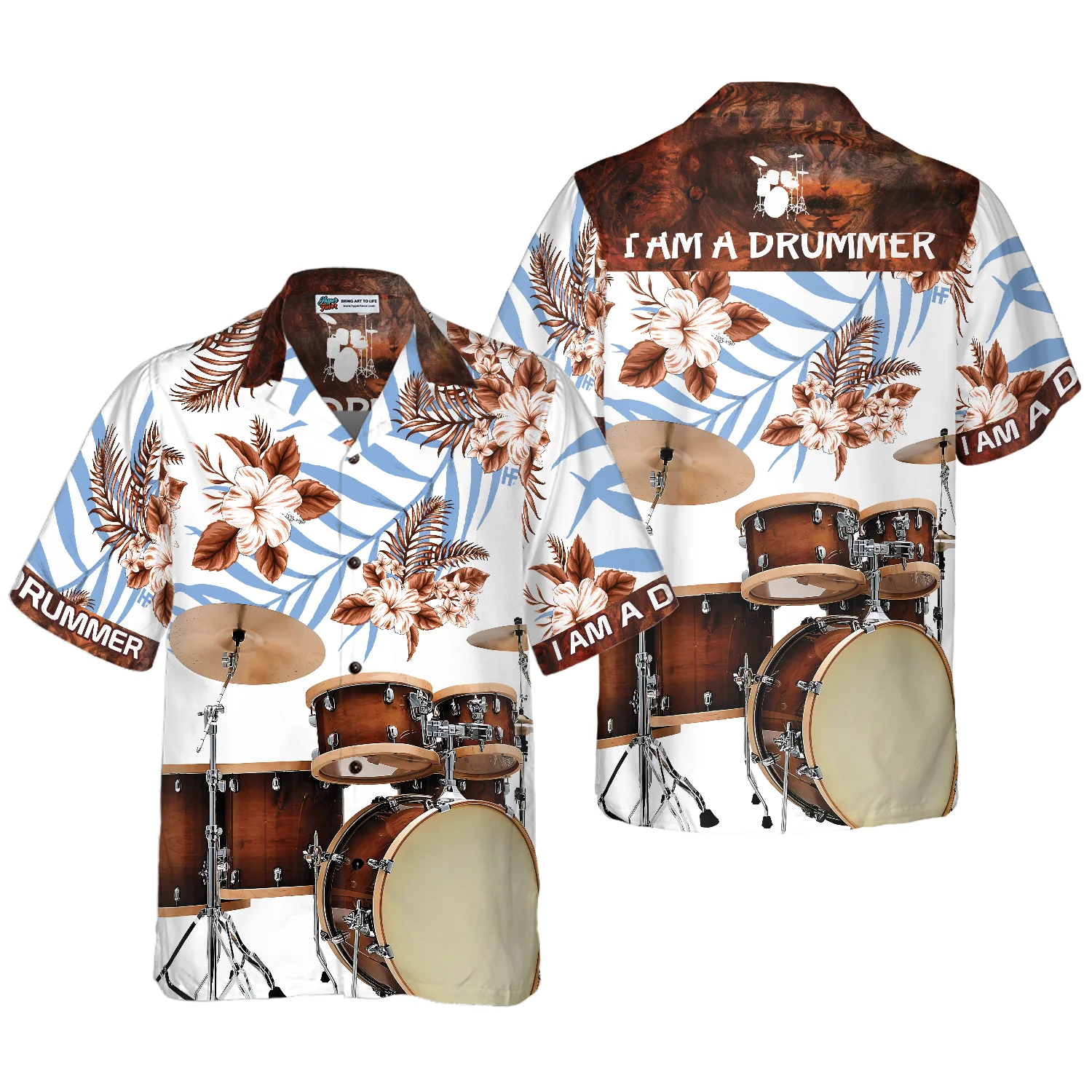 I Am A Drummer Hawaiian Shirt Aloha Shirt For Men and Women