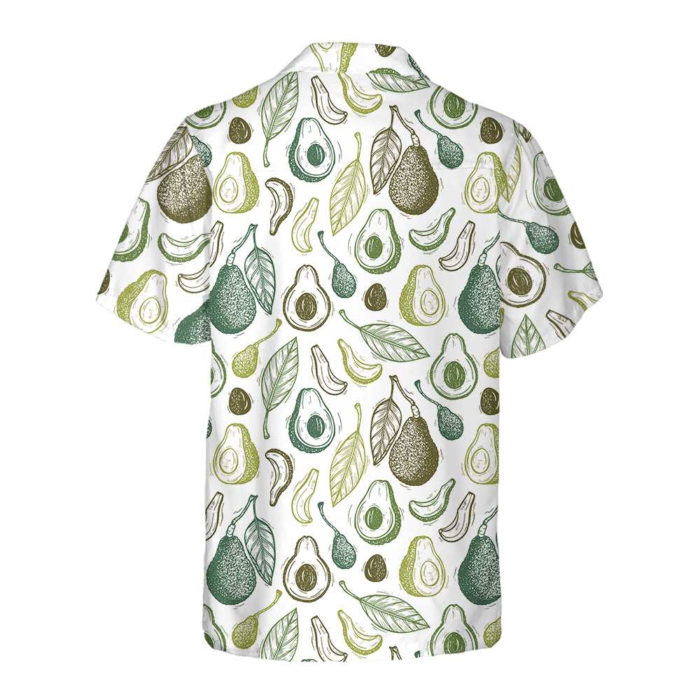 Types Of Avocado Hawaiian Shirt Funny Avocado Shirt Short Sleeve Avocado Print Shirt Aloha Shirt For Men and Women