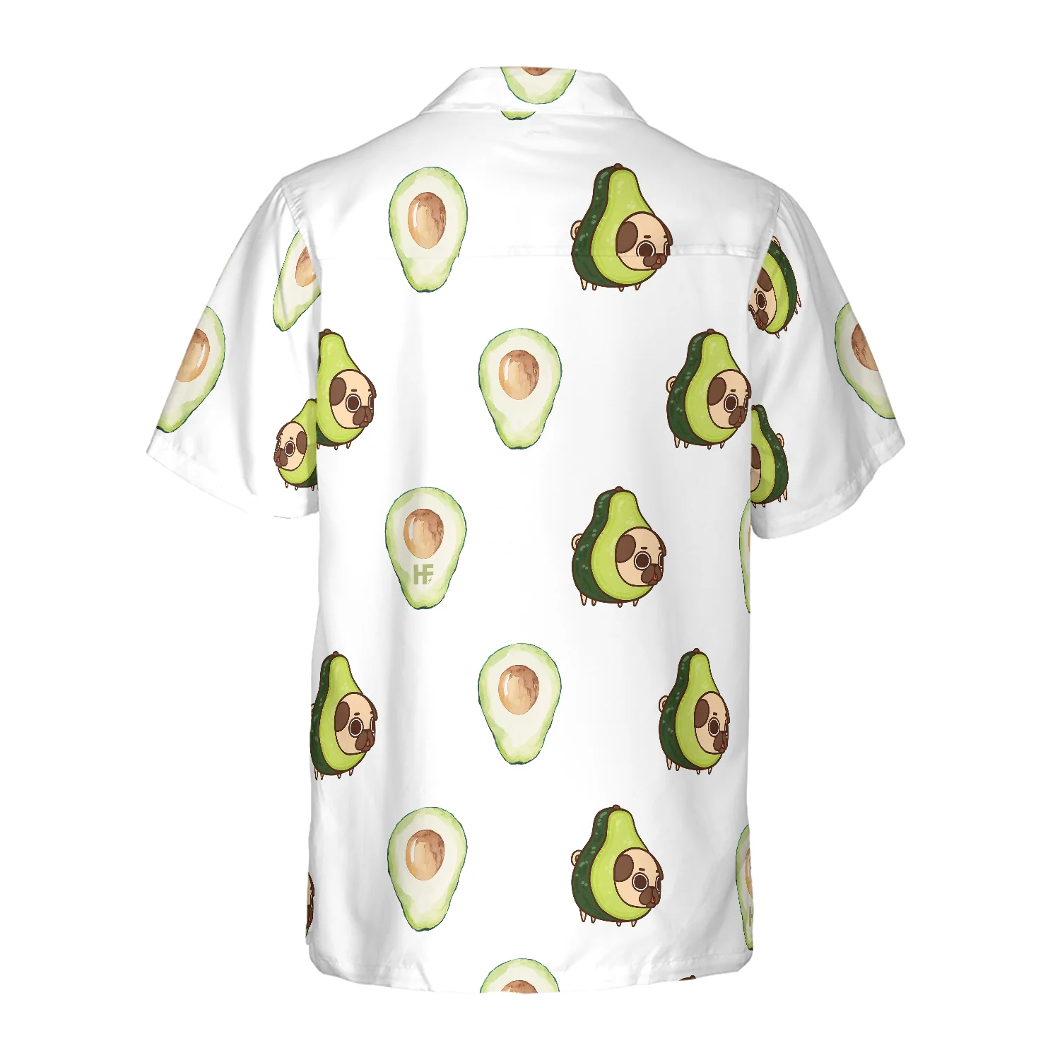 Pug And Avocado Seamless Dogs Hawaiian Shirt Aloha Shirt For Men and Women